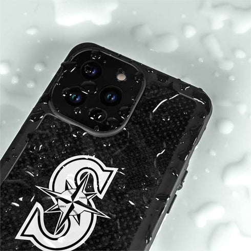 MLB Seattle Mariners Dark Wash iPhone 15 Pro Waterproof Case